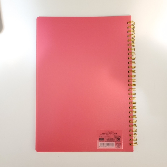 Brand new Pink orange gold spiral notebook - Picture 3 of 3